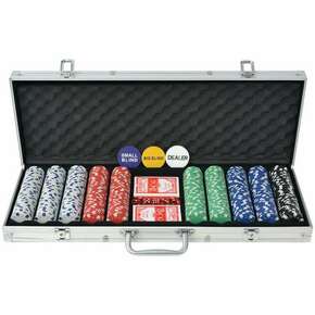 Shumee Poker Set s 500 Žetoni Aluminij