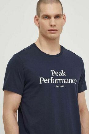 Bombažna kratka majica Peak Performance moški