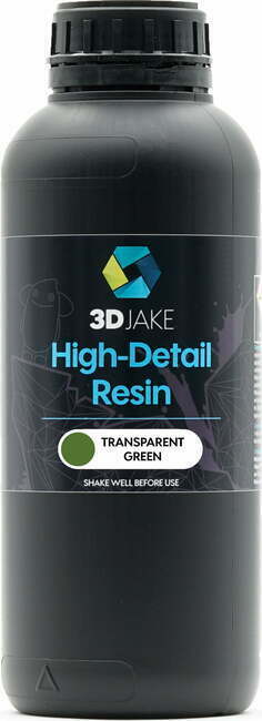 3DJAKE Resin 8K High-Detail transparentno zelena - 1.000 g