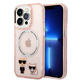 KARL LAGERFELD MagSafe ovitek KLHMP14SHKCP za iPhone 14 6.1 prozorno roza silikonska zaščita - Full bodies