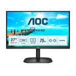 AOC 27B2AM monitor, VA, 27", 16:9, 1920x1080, 75Hz, HDMI, VGA (D-Sub)