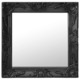 Stensko ogledalo v baročnem stilu 50x50 cm črno