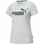 Puma Majice obutev za trening siva S Ess Logo Tee