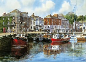 WEBHIDDENBRAND GIBSONS Padstow Harbour Puzzle 1000 kosov