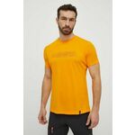 Kratka majica LA Sportiva Outline moška, oranžna barva, F28102102 - oranžna. Kratka majica iz kolekcije LA Sportiva. Model izdelan iz bombaža.