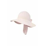 Otroški bombažni klobuk Jamiks TRUDE roza barva - roza. Otroški klobuk iz kolekcije Jamiks. Model z ozkim robom, izdelan iz enobarvnega materiala.