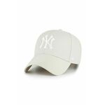 Kapa iz mešanice volne 47brand Mlb New York Yankees bež barva - bež. Kapa s šiltom vrste baseball iz kolekcije 47brand. Model izdelan iz pletenine s primesjo volne.