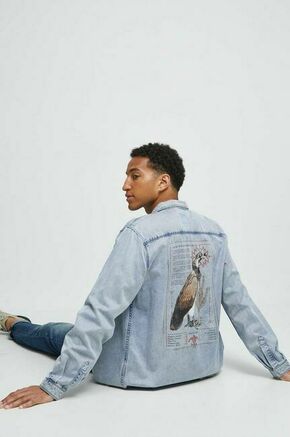 Jeans srajca Medicine moška - modra. Srajca iz kolekcije Medicine. Model izdelan iz jeansa. Ima klasičen ovratnik.