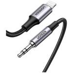 Ugreen MFI audio kabel Lightning / 3.5mm mini jack, siva