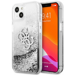 Guess GUHCP13SLG4GSI iPhone 13 mini 5,4" srebrn/srebrn trdi ovitek 4G Big Liquid Glitter
