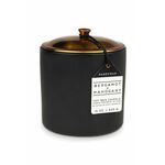 Dišeča sojina sveča Paddywax Bergamot &amp; Mahogony 425 g - črna. Dišeča sveča iz kolekcije Paddywax. Model izdelan iz keramike in kovine.