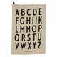 Bež bombažna kuhinjska krpa Design Letters Alphabet, 40 x 60 cm