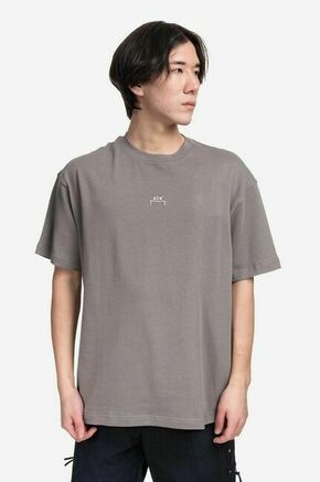 Bombažna kratka majica A-COLD-WALL* Essential T-Shirt siva barva - siva. Kratka majica iz kolekcije A-COLD-WALL*. Model izdelan iz bombažne pletenine.