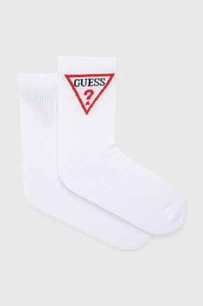 Guess nogavice - bela. Dolge nogavice iz zbirke Guess. Model iz elastičnega materiala.