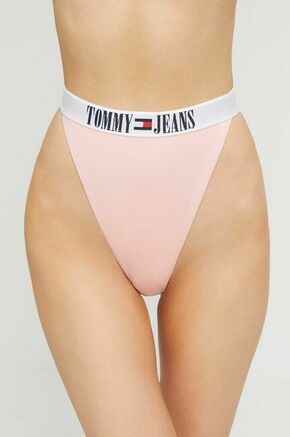 Brazilke za kopanje Tommy Jeans roza barva - roza. Brazilke za kopanje iz kolekcije Tommy Jeans. Model izdelan iz elastičnega materiala.