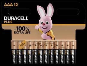 Duracell Baterije Plus AAA (MN2400/LR03) - paket 12 kom. - 12 k.