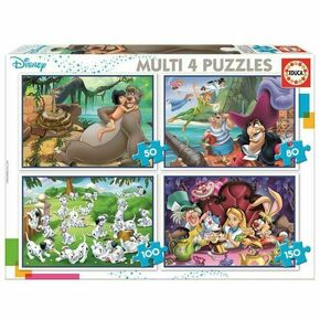Educa Disneyjeve pravljice Puzzle 4v1 (50