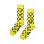 Nogavice Happy Socks Swirl Sock rumena barva - rumena. Nogavice iz kolekcije Happy Socks. Model izdelan iz elastičnega, vzorčastega materiala.