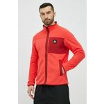 Športni pulover Burton Hearth moški, rdeča barva - rdeča. Športni pulover iz kolekcije Burton. Model z zapenjanjem na zadrgo, izdelan iz flis materiala.