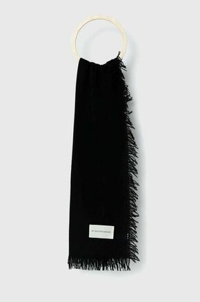 Volnen šal By Malene Birger črna barva - črna. Šal iz kolekcije By Malene Birger. Model izdelan iz enobarvne pletenine.
