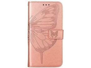 Chameleon Samsung Galaxy S24 Ultra - Preklopna torbica (WLGO-Butterfly) - roza-zlata