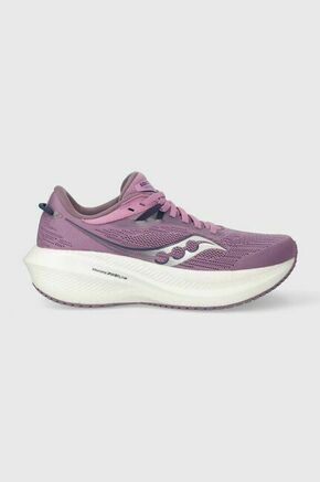 Tekaški čevlji Saucony Triumph 21 vijolična barva - vijolična. Tekaški čevlji iz kolekcije Saucony. Model dobro stabilizira stopalo in ga dobro oblazini.