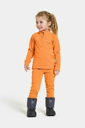 Otroška trenirka Didriksons JADIS KIDS SET oranžna barva - oranžna. Komplet trenirke za otroke iz kolekcije Didriksons. Model izdelan iz enobarvne pletenine.
