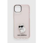 Etui za telefon Karl Lagerfeld iPhone 14 Plus 6,7'' roza barva - roza. Etui za telefon iz kolekcije Karl Lagerfeld. Model izdelan iz plastike.