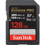 SanDisk Extreme PRO 128 GB V60 UHS-II kartice SD, 280/100 MB/s,V60,C10,UHS-II