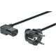 Digitus napajalni kabel 220V EURO 2m črn kotni AK-440102-018-S