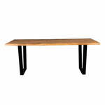 Jedilna miza z mizno ploščo iz akacije 90x200 cm Aka – Dutchbone