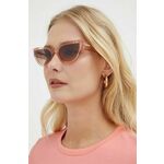 Sončna očala Guess ženska, roza barva, GU7901_5444F - roza. Sončna očala iz kolekcije Guess. Model s toniranimi stekli in okvirji iz plastike. Ima filter UV 400.