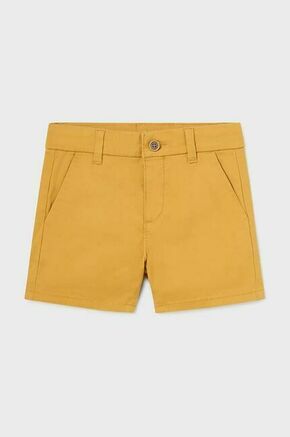 Kratke hlače za dojenčka Mayoral rumena barva - rumena. Kratke hlače za dojenčka iz kolekcije Mayoral. Model izdelan iz enobarvne tkanine.