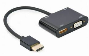 CABLEXPERT Adapter HDMI na HDMI in VGA + audio