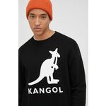 Kangol bombažni pulover - črna. Pulover iz zbirke Kangol. Model narejen iz tiskane tkanine.