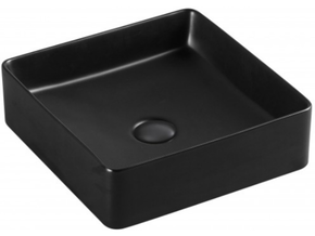 SANOTECHNIK keramični umivalnik K424B - oglat črn