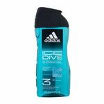 Adidas Ice Dive Shower Gel 3-In-1 osvežilen gel za prhanje 250 ml za moške