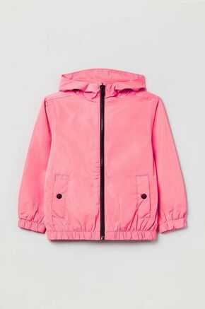Otroška jakna OVS roza barva - roza. Otroški jakna iz kolekcije OVS. Nepodložen model