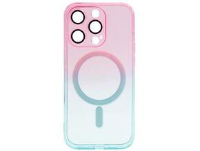 Chameleon Apple iPhone 14 Pro Max - Gumiran magnetni ovitek (TPU Magnetic) - ombre roza-mint