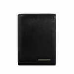 CEDAR Moška črna usnjena denarnica s predali CE-PF-CRM-70-01.25_290339 Univerzalni
