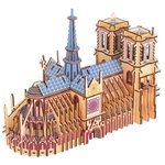 Woodcraft Lesena 3D sestavljanka Katedrala Notre-Dame