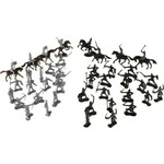 Teddies Figurice vitezov s konji iz plastike 5-7cm