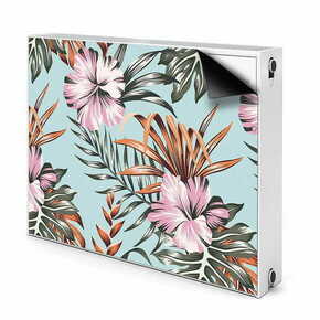 Tulup.si Dekoracija za radiatorje Cvetovi hibiskusa 100x60 cm