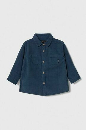 Bombažna srajca za dojenčka Mayoral mornarsko modra barva - mornarsko modra. Za dojenčka srajca iz kolekcije Mayoral. Model izdelan iz karo tkanine.