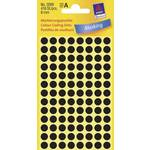 Avery Zweckform okrogle markirne etikete 3009, 8 mm, 416 kosov, črne