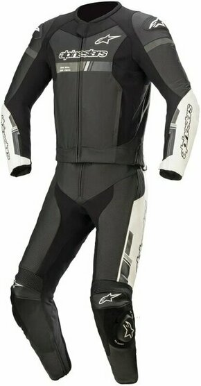 Alpinestars GP Force Chaser Leather Suit 2 PC Black/White 48 Dvodelen motoristični kombinezon