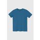 Otroška bombažna kratka majica United Colors of Benetton - modra. Otroške lahkotna kratka majica iz kolekcije United Colors of Benetton, izdelana iz visokokakovostne pletenine, ki je bila izdelana na trajnostni način. Model iz izjemno udobne...