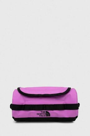 Kozmetična torbica The North Face vijolična barva - vijolična. Toaletna torbica iz kolekcije The North Face. Model izdelan iz tekstilnega materiala.