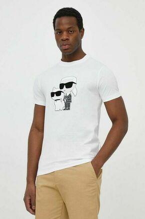 Bombažna kratka majica Karl Lagerfeld moški