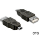 Adapter USB mini Moški/ USB A Ženski OTG Delock